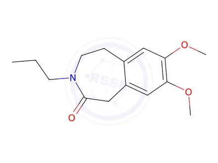Chemical structure of 7,8-dimethoxy-3-propyl-4,5-dihydro-1H-benzo[d]azepin-2(3H)-one