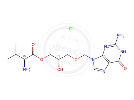 Chemical structure of (S,S)-Iso Valganciclovir Hydrochloride