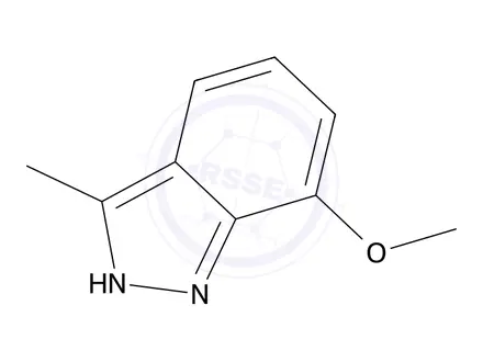 Chemical structure of 7-Methoxy-3-methyl-1H-indazole
