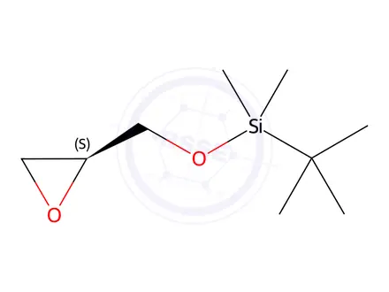 Chemical structure of (S)-tert-Butyldimethyl(oxiran-2-ylmethoxy)silane