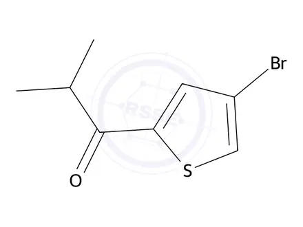 Chemical structure of 1-(4-Bromothiophen-2-yl)-2-methylpropan-1-one