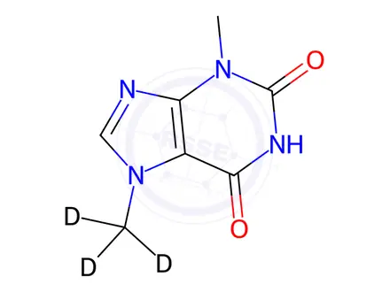 Chemical structure of Caffeine EP Impurity D-D3; Theobromine-D3