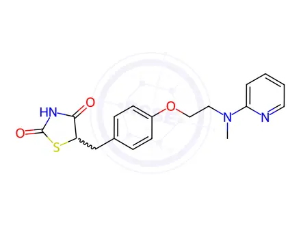 Chemical structure of Rosiglitazone
