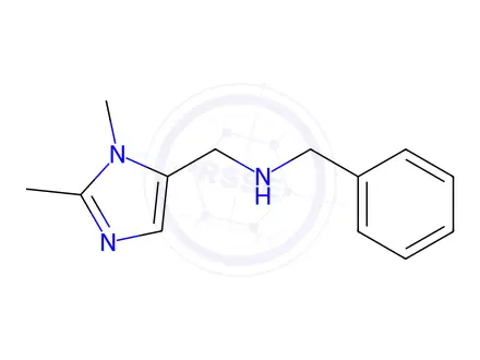 Chemical structure of N-benzyl-1-(1,2-dimethyl-1H-imidazol-5-yl)methanamine
