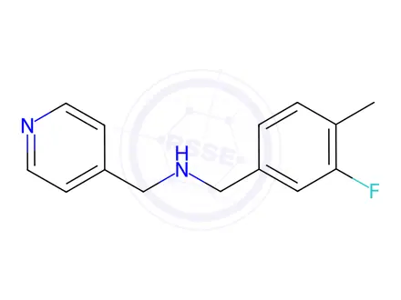 Chemical structure of N-(3-fluoro-4-methylbenzyl)-1-(pyridin-4-yl)methanamine
