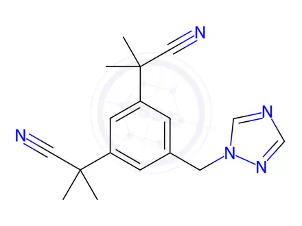 Chemical structure of Anastrozole