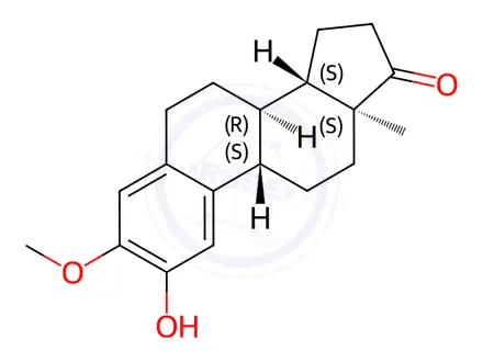Chemical structure of 2-Hydroxyestrone-3-methyl Ether