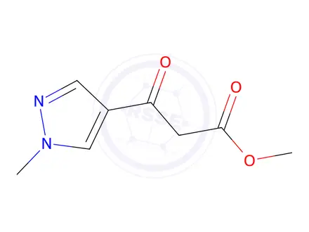 Chemical structure of methyl 3-(1-methyl-1H-pyrazol-4-yl)-3-oxopropanoate