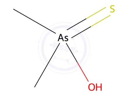 Chemical structure of Dimethylarsinothioic acid