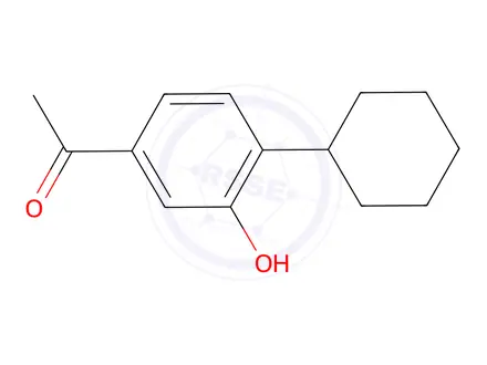 Chemical structure of 4-cycloÂhexyl-3-hydroxy-acetÂophenone