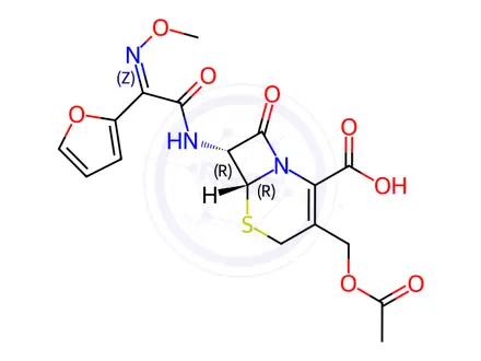 Chemical structure of Cefuroxime sodium Impurity B