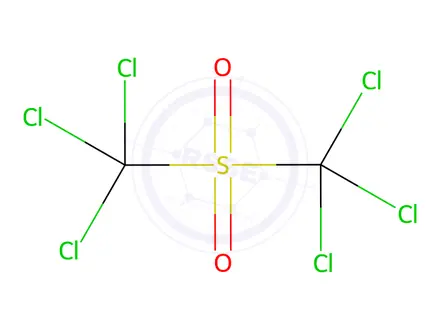 Chemical structure of Hexachlorodimethyl-Sulfone