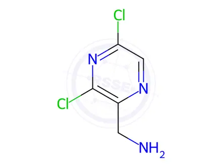 Chemical structure of (3,5-Dichloropyrazin-2-yl)methanamine