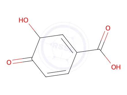 Chemical structure of 1,5-Cyclohexadiene-1-carboxylicacid,3-hydroxy-4-oxo-(9CI)
