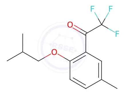 Chemical structure of 2,2,2-Trifluoro-1-(2-isobutoxy-5-methylphenyl)ethan-1-one