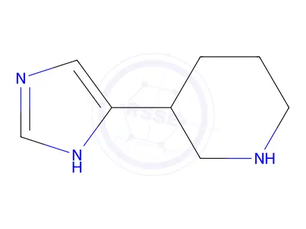 Chemical structure of 3-(1h-imidazol-4-yl)piperidine
