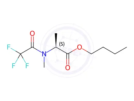 Chemical structure of N-Methyl-N-(trifluoroacetyl)-L-alanine butyl ester