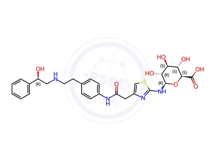 Chemical structure of Mirabegron N-Glucuronide