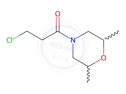 Chemical structure of 4-(3-Chloropropanoyl)-2,6-dimethylmorpholine