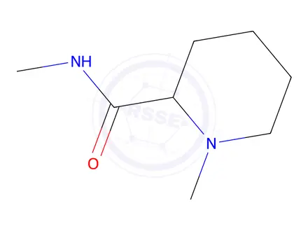 Chemical structure of 2-Piperidinecarboxamide,N,1-dimethyl-(9CI)