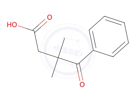Chemical structure of 3,3-Dimethyl-4-oxo-4-phenylbutanoic acid