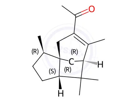 Chemical structure of Methyl Cedryl Ketone