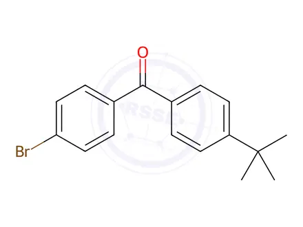 Chemical structure of (4-Bromophenyl)(4-(tert-butyl)phenyl)methanone