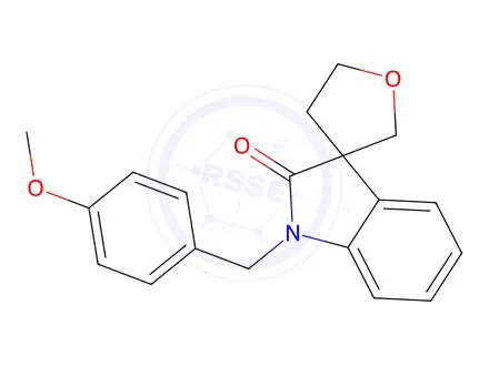Chemical structure of 1'-(4-Methoxybenzyl)-4,5-dihydro-2H-spiro[furan-3,3'-indolin]-2'-one