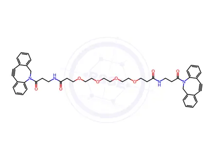 Chemical structure of Dbco-peg4-dbco