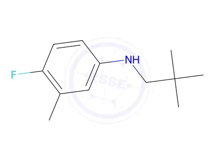 Chemical structure of 4-Fluoro-3-methyl-N-neopentylaniline
