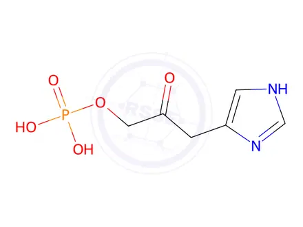 Chemical structure of 3-(1H-Imidazol-5-yl)-2-oxopropyl dihydrogen phosphate