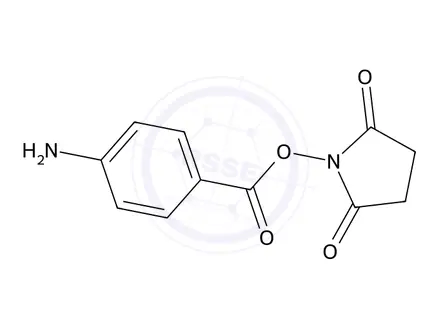 Chemical structure of 2,5-Dioxopyrrolidin-1-yl 4-aminobenzoate