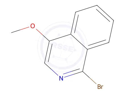 Chemical structure of 1-Bromo-4-Methoxyisoquinoline