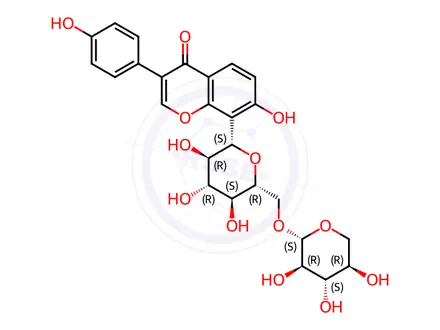 Chemical structure of Puerarin 6''-O-xyloside