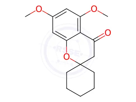 Chemical structure of 5,7-Dimethoxyspiro[chroman-2,1'-cyclohexan]-4-one
