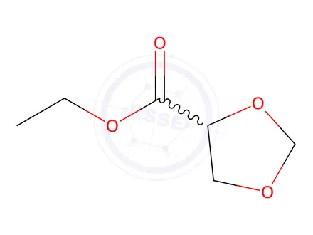Chemical structure of 1,3-Dioxolane-4-carboxylicacid,ethylester(8CI,9CI)