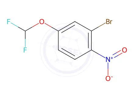 Chemical structure of 2-Bromo-4-(difluoromethoxy)-1-nitrobenzene