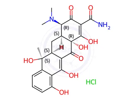 Chemical structure of Epitetracycline hydrochloride