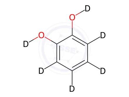 Chemical structure of Pyrocatechol-D6