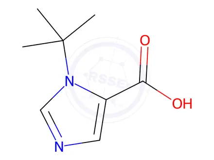 Chemical structure of 1-(tert-Butyl)-1H-imidazole-5-carboxylic acid