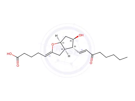 Chemical structure of 15-ketoprostaglandin I2