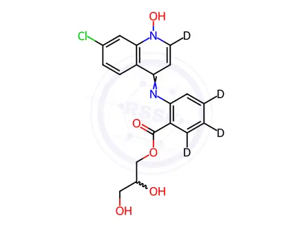 Chemical structure of Glafenine-d4 N-Oxide