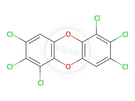 Chemical structure of 1,2,3,6,7,8-Hexachlorodibenzo-p-dioxin