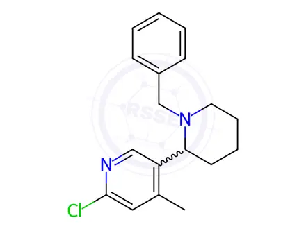 Chemical structure of 5-(1-Benzylpiperidin-2-yl)-2-chloro-4-methylpyridine