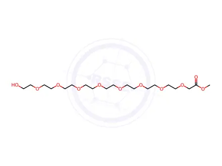 Chemical structure of OH-PEG8-CH2-COOMe