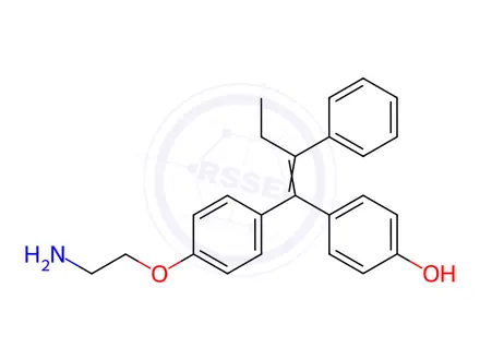 Chemical structure of (E/Z)-N,N-Didesmethyl-4-hydroxy Tamoxifen