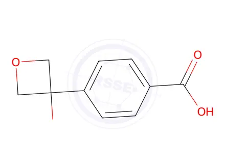Chemical structure of 4-(3-Hydroxyoxetan-3-yl)benzoic acid