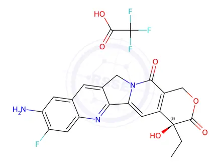 Chemical structure of 10NH2-11F-Camptothecin TFA