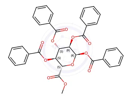 Chemical structure of 2,3,4-Tri-O-benzoyl-D-glucuronic Acid Methyl Ester