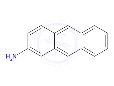 Chemical structure of 2-Aminoanthracene